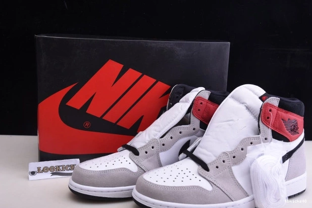 Rep TBkick Jordan Light High OG Air 1 Smoke 555088-126 Grey 0704
